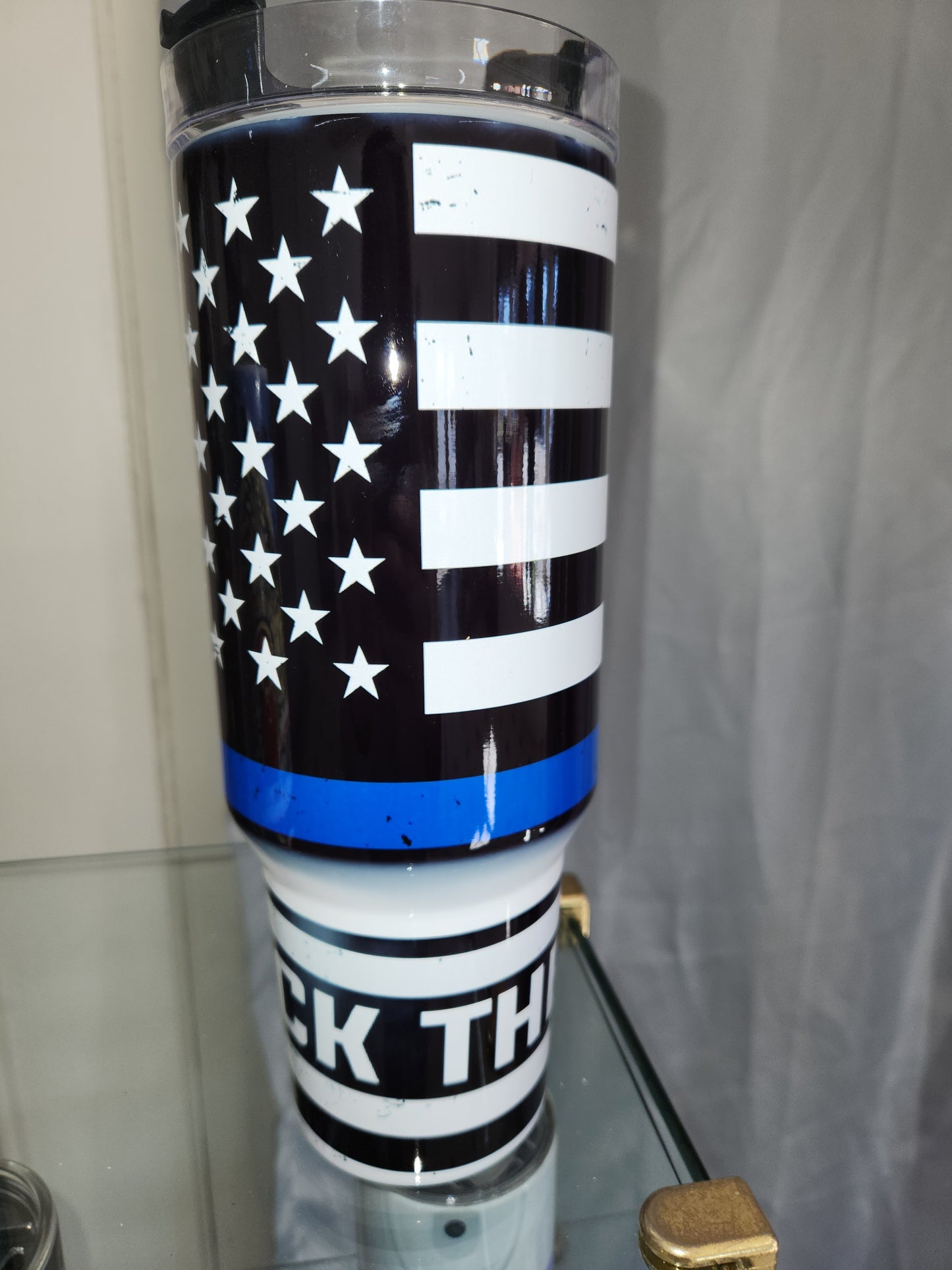 40 Oz Sublimation Back the Blue