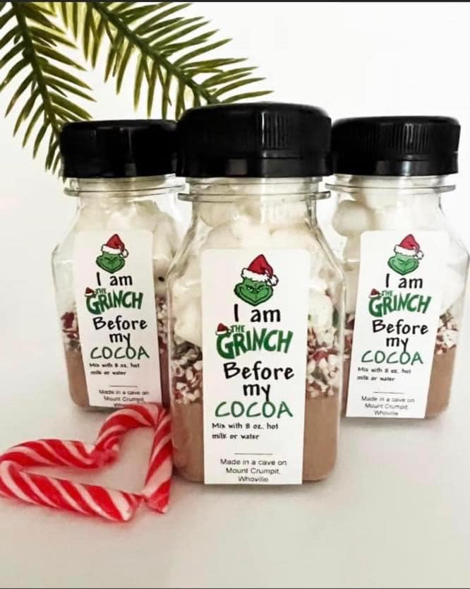 Grinch hot chocolate kits