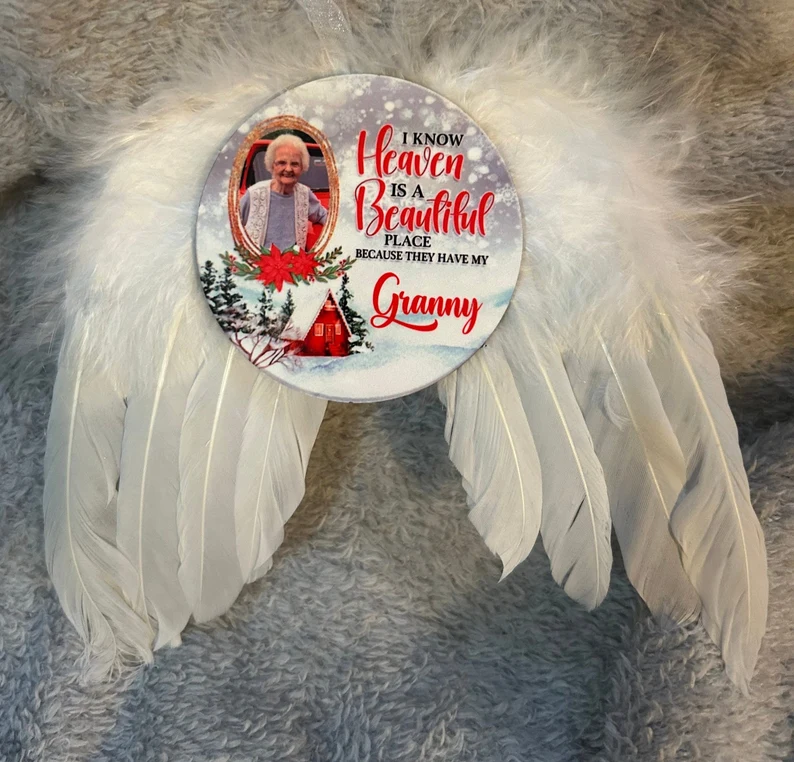 Angel wing ornament