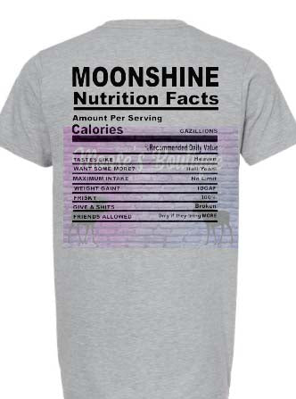 Moonshine Nutrition Facts